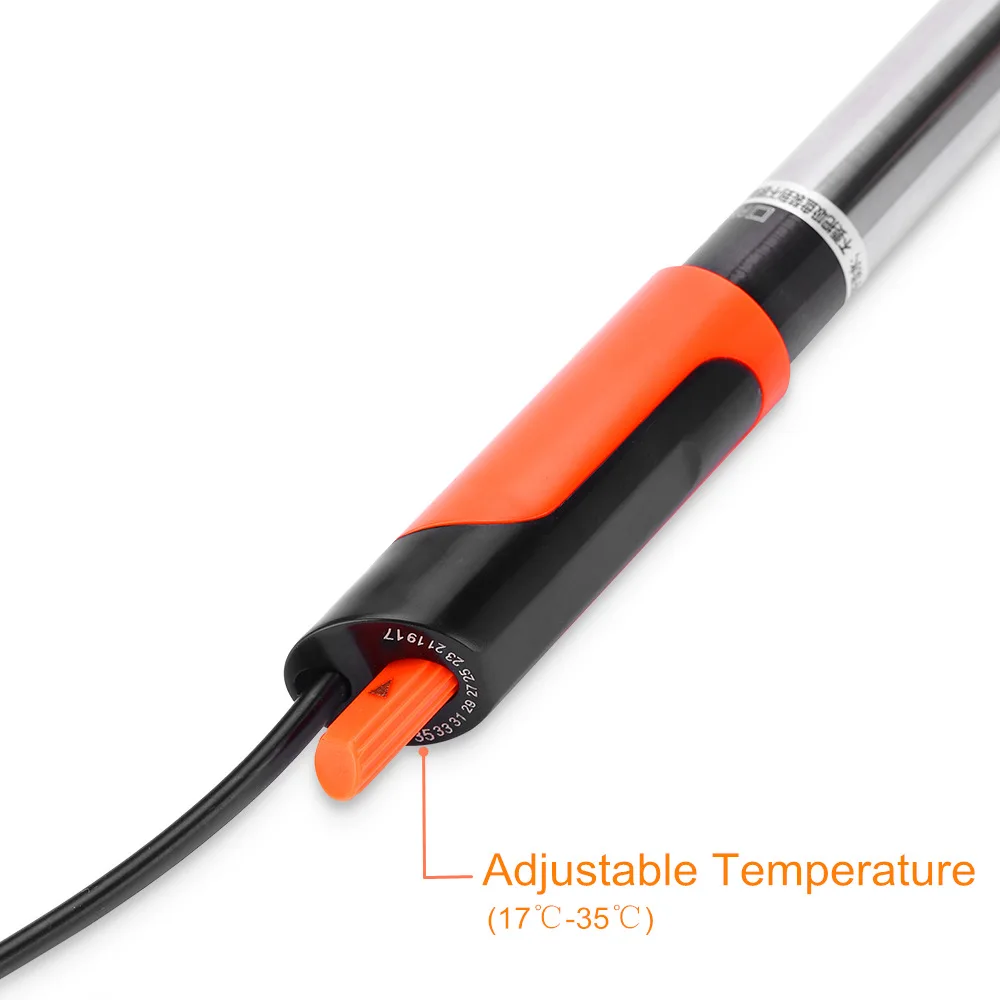 Aquarium Heater Rod Stainless Steel 50~500W Adjustable 17-35degree Celsius to Control Temperature Heat water for Fish Tank