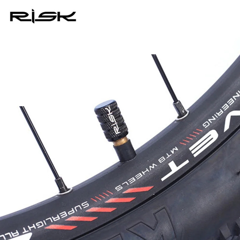 10 шт. RISK Bike Presta Schrader колпачки для клапанов MTB дорожный велосипед покрытые шинами французские американские Пылезащитная защита шин 7 цветов