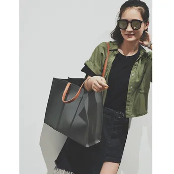 

FIRMRANCH 2020 female bag new fashion autumn and winter simple casual large-capacity shopping bag tote bag shoulder messenger ba