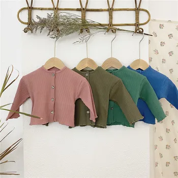 

MILANCEL 2020 autumn newborn baby clothes stirpe toddler girls blouse single brest baby boys shirt baby outfit