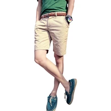 Мужские шорты кэжуал в английском стиле стильные летние тонкие модные шорты длиной до колена цвета хаки 33