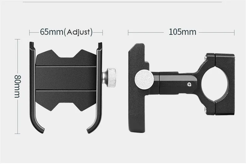 Велосипедный держатель для телефона Сверхлегкий Алюминиевый Сплав мотоцикл велосипед Телефон Кронштейн регулируемый подходит 4,5-6,8 Inche смартфон часть