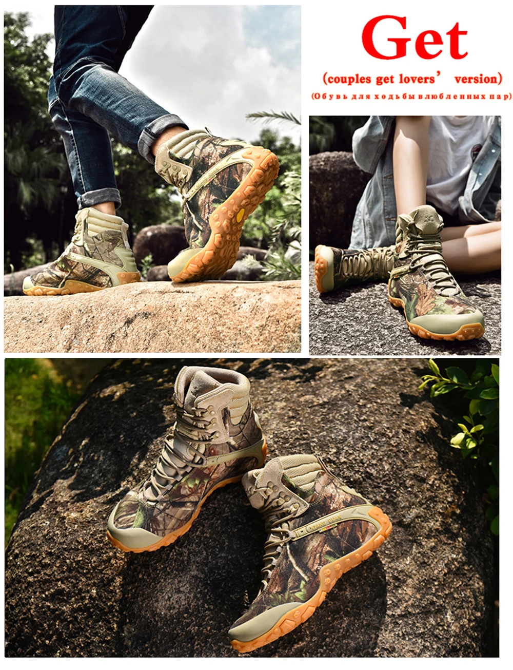 XIANGGUAN/Мужская походная обувь; тактические ботинки для кемпинга; мужские зимние ботинки; мужские камуфляжные водонепроницаемые ботинки для альпинизма; Мужские ботинки в байкерском стиле