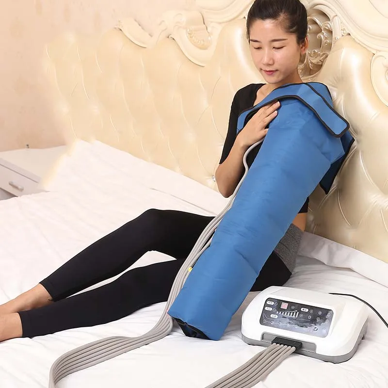 Прессотерапия воздушный компрессионный массажер для ног Вибрация инфракрасная терапия рука Талия пневматическая Воздушная волна машина давления