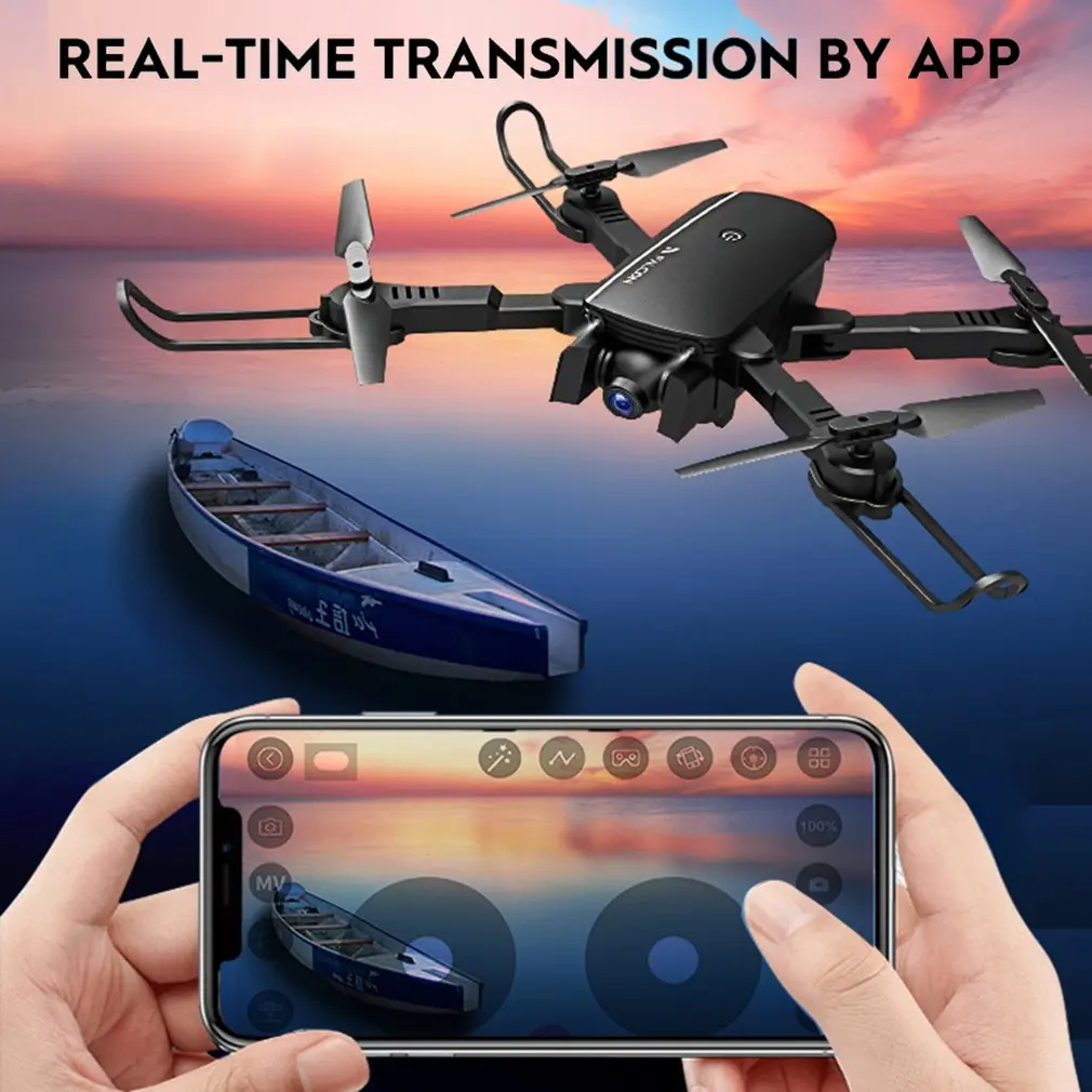 Складной Радиоуправляемый Дрон с 1080P двойной камерой FPV RC вертолет самолет Безголовый режим оптический поток игрушки дистанционного управления
