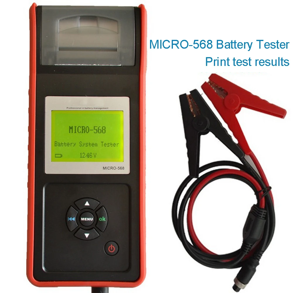 

200 568 MICRO 200 Pro2-30V Lancol Car Battery Tester with Printer Car Starting Charging System Test Diagnostic Battery CCA