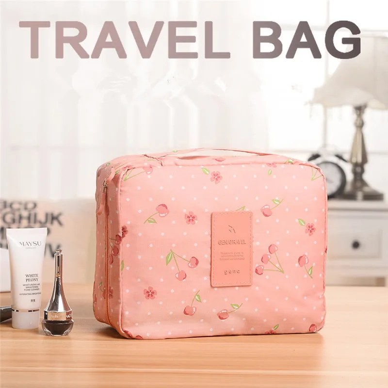 

Second Generation Flower Cloth Portable Travel Wash Bag Travel Waterproof Storage Bag Portable Wash Bag Square Bag Cosmetic Bag