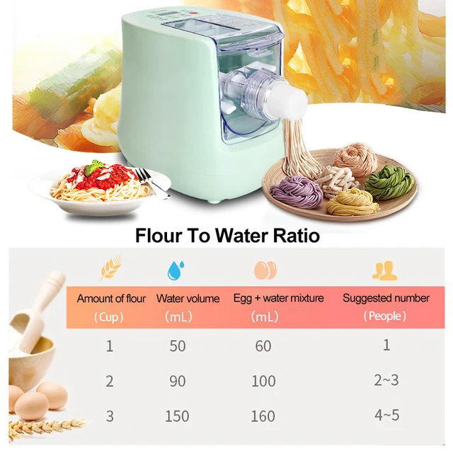 JIQI Electric Noodle Maker Automatic Dumpling Wrapper Press Machine Dough  Mixer Spaghetti Pasta Making Vegetable Noodles Cutter - Price history &  Review, AliExpress Seller - Lily's Sunshine Store