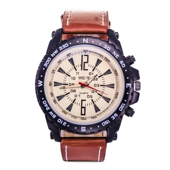 

Outdoor Sport Man Belt Wrist-watches Business Affairs Leisure Time Will Clock Dial Man Quartz Wrist Watch