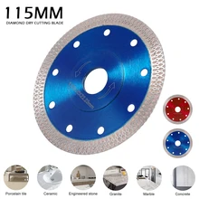 

1 Pcs Diamond Saw Blade Disc Porcelain Tile Ceramic Granite Marble 115/125mm Diamond Saw Blades for Angle Grinder Cutting Tool