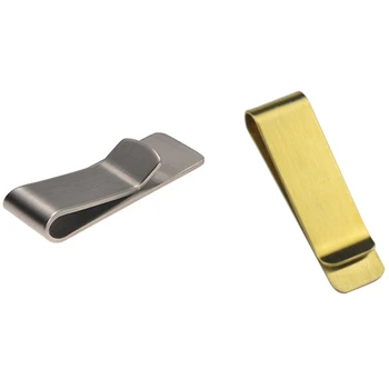 

5Pc Money Clip Stainless Steel Matt-Silver Finish in Gift Box & 2Pc Golden