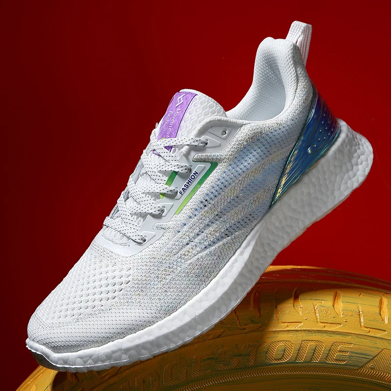 

Professional Running Shoes Men Lightweight Sneakers Mesh Lace-up Sports Shoes Breathable Walking Fitness Gym Athletic Shoes
