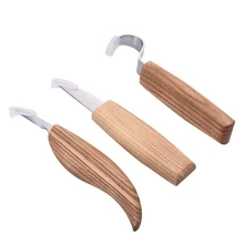 3 шт./компл. и резец из нержавеющей стали дереворежущий инструмент деревянная ложка для резьбы по дереву набор