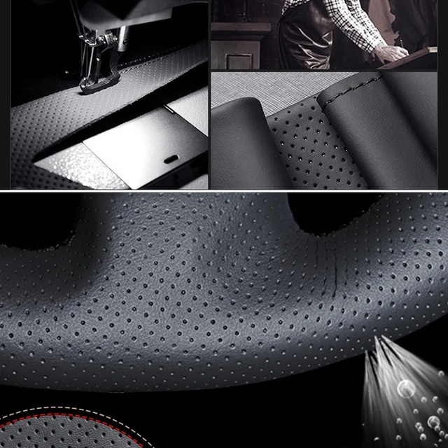 For Peugeot 308 2014~2021 Ii Iii T7 T9 308 Sw Car Steering Wheel Cover  Carbon Fibre + Pu Leather Auto Accessories Interior - Steering Covers -  AliExpress