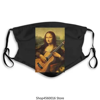 

one yona Midnite Star Mona Lisa Maschera per chitarra Uomo Da Vinci Davinci Chitarrista Fantastiche maschere in cotone Girocollo