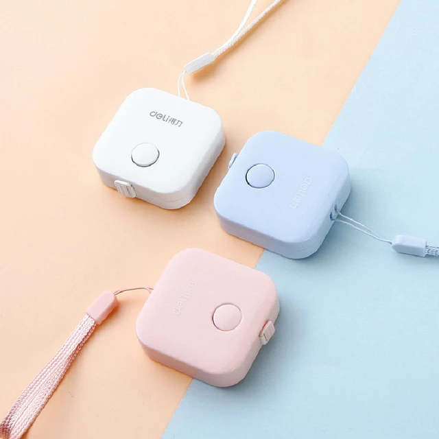 1pc Portable Retractable Macaron 1.5m Tape Measure, Automatic Retractable  Type For Sewing Tailor Measuring, Mini Leather Soft Measuring Tape For Body  Measurements