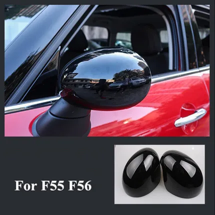 Одна пара зеркал заднего вида, декоративная раковина, чехол для Mini Cooper JCW F56 F55, аксессуары для стайлинга автомобилей, зеркальная крышка