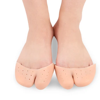 

Men Women Elastic Protective Foot Health Home Pain Relive Correction Holes Soft Silicone Toe Separator