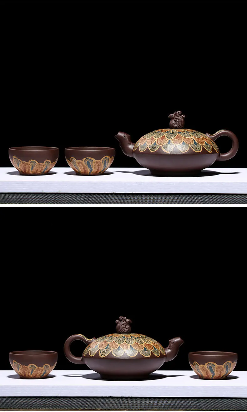 Chinese Yixing Clay Teapot Zisha Teapot Infuser Kung Fu Tea Set 420ml New Arrived Famous Handmade Pot High Quality With Gift Box
