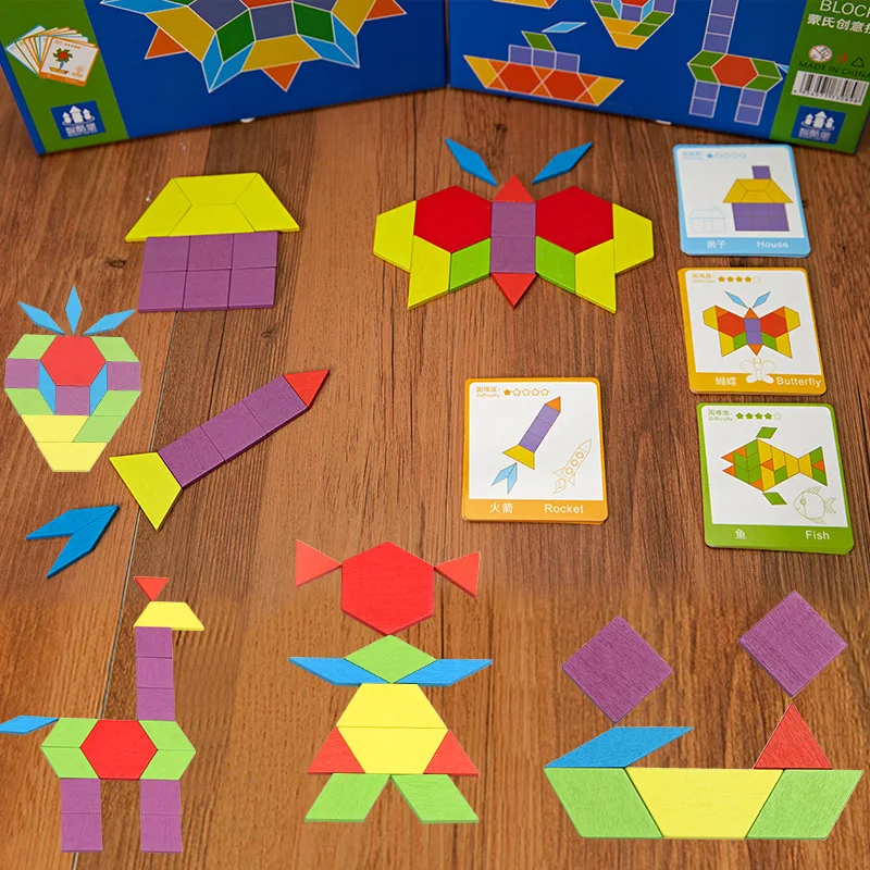 Children's toys wooden puzzle board cartoon animal fun puzzle Montessori education children's early education wooden toys gift