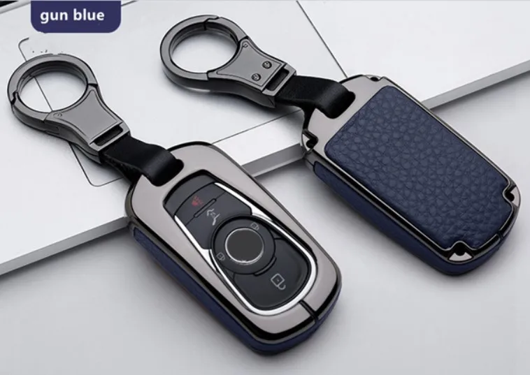 A key gun blue Высокое качество автомобильный Футляр для ключей Porket для Chevrolet Cruze Aveo Trax Защитные чехлы для сидений, сшитые специально для Opel Astra Corsa Meriva Zafira Antara Mokka Insignia - Название цвета: A key gun blue