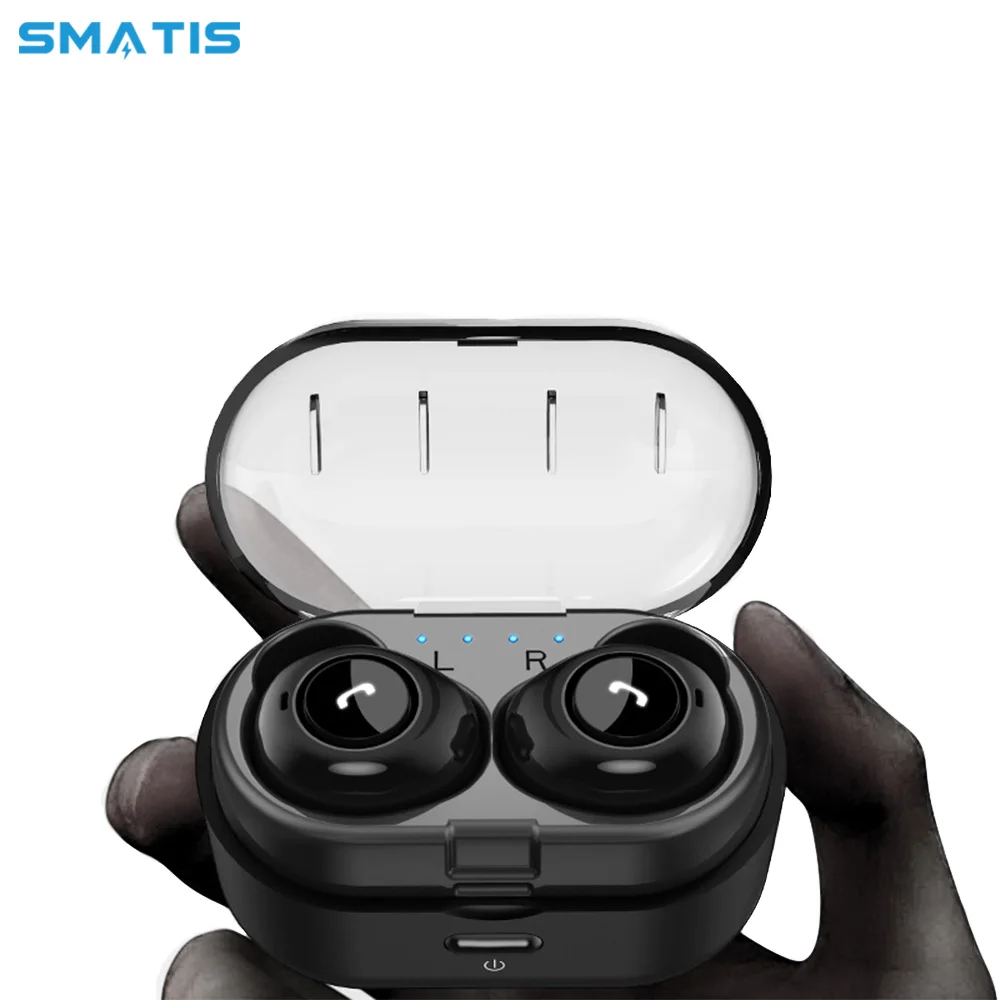 True Wireless Bluetooth Earphone Mini Headset In Ear Headphones Sport Gaming Earphones Earbuds Handsfree Active Noise Cancelling