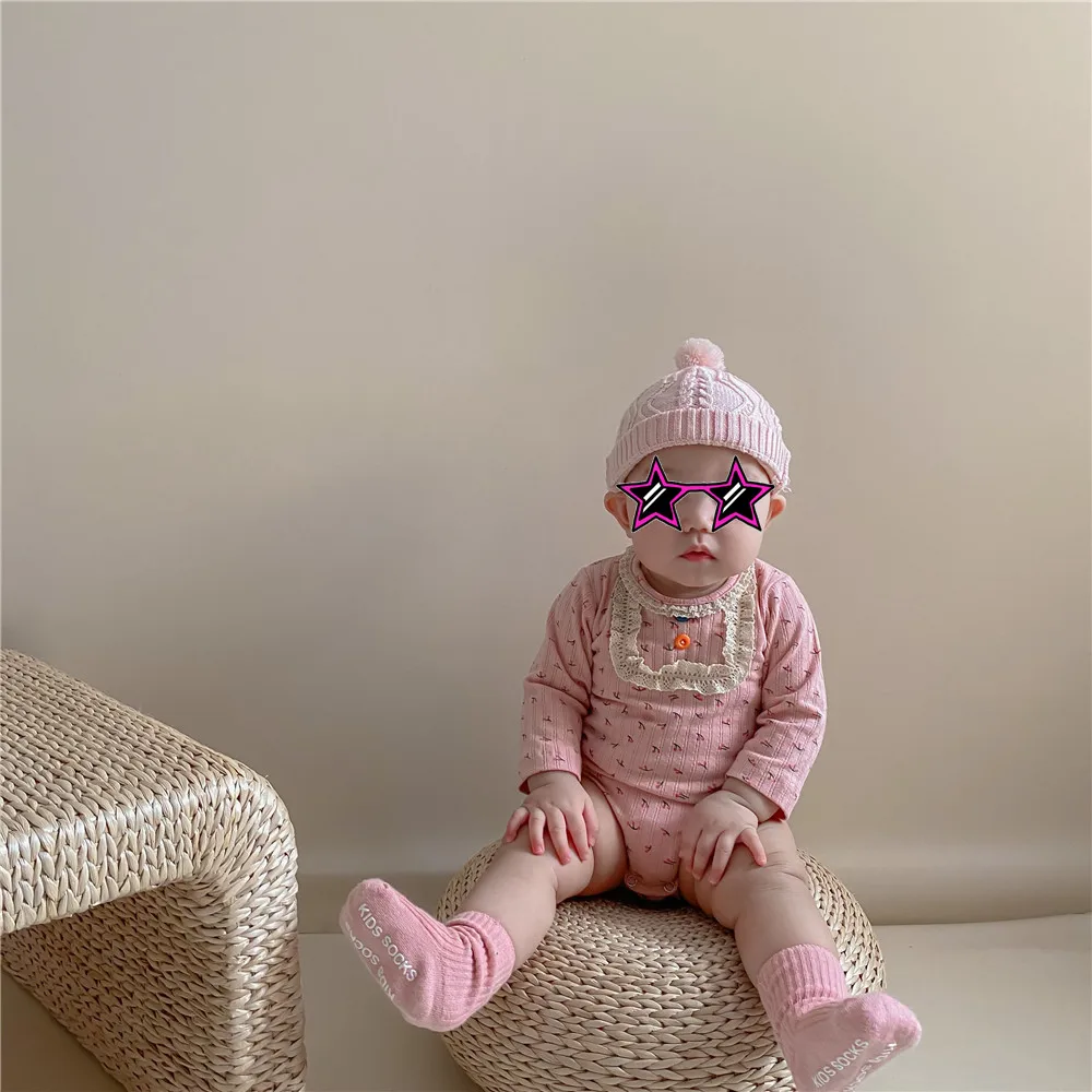 Комбинезон для новорожденных девочек с рисунком вишни Хлопковый комбинезон