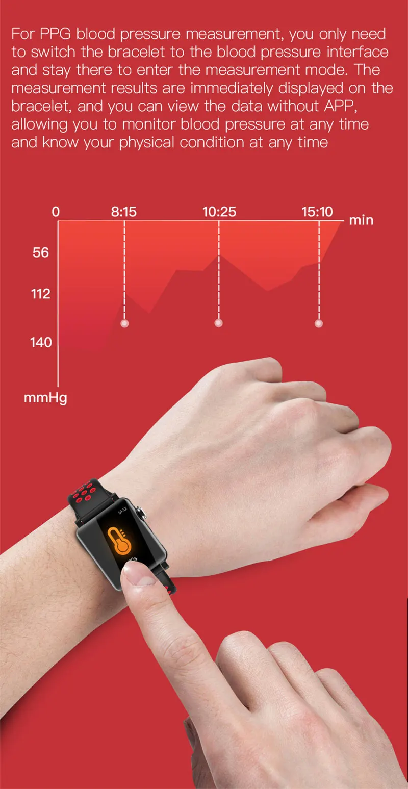 B71 ECG PPG Смарт-часы Ecg дисплей Холтер Ecg монитор сердечного ритма кровяное давление smartwatch Водонепроницаемый Фитнес-трекер часы