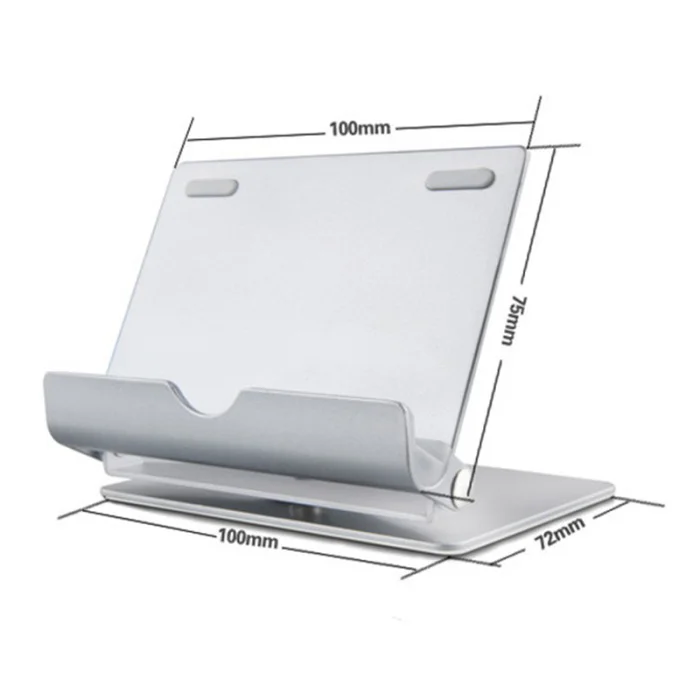 Новинка, подставка-держатель для планшета, мобильного телефона, вращающийся на 360 градусов, алюминиевый сплав, настольная подставка, складная подставка