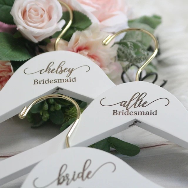 Amazon Perchas Nombre Boda Percha De Boda Personalizada Grabada