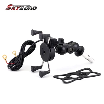 

GPS Phone Bracket For SUZUKI GSX1300R HAYABUSA 1999-2007 Motorcycle Accessories Mobile Navigation Holder Frame USB Charger XGrip