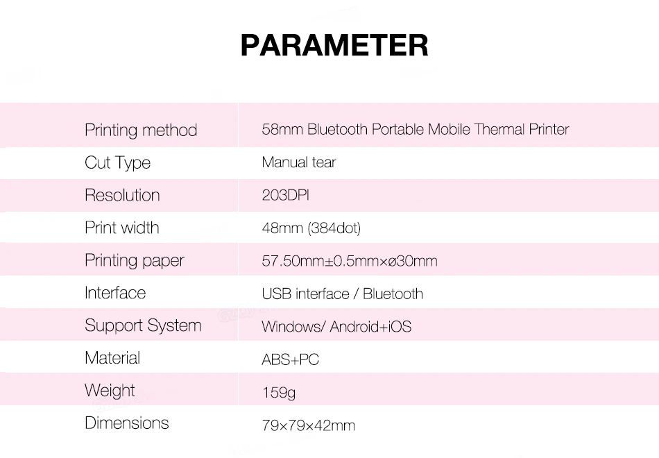 58 мм Bluetooth Тепловой Фотопринтер 2-дюймовый Мини Карманный Маленький Симпатичный Peripage A6 Беспроводной Фотопринтер для IOS Android System