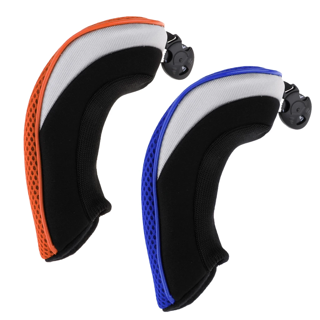 2 шт Golf Hybrid UT Club спасательная крышка головы с номером бирки 2,3, 4,5, 7, X-Orange& Blue