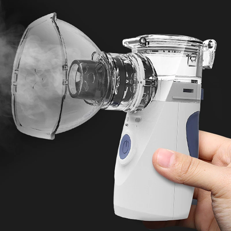  USB Mesh Ultrasonic Nebulizer With Mask Medical Handheld Steam Automizer Mist Inhaler For Asthma St