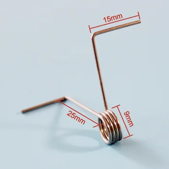 

50pcs Small torsion spring for clamp/clip,wire 1.0mm OD 9mm Coils 4