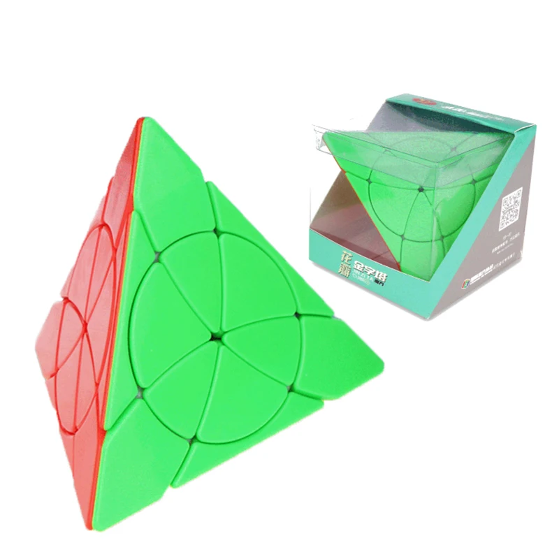 

Yongjun Petal Pyramid 3x3x3 jinzita Pyramid Cube Magic Speed Cubes Professional Puzzle Cubes Education Toys For kids