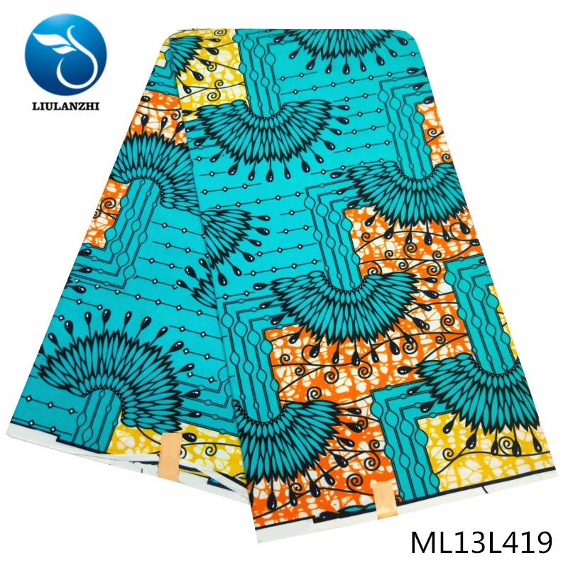 LIULANZHI Анкара воск ткань материал шитье для женщин платье африканская печать tissu 6 ярдов дешевле восковые принты ML13L411-427