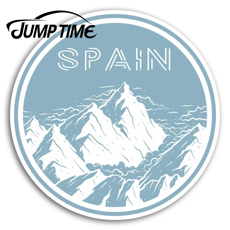 Jump Time Spain Vinyl Stickers - Mountain Ski Skiing Snow Sticker Luggage Window Bumper Decal Waterproof Car Accessories | Автомобили и