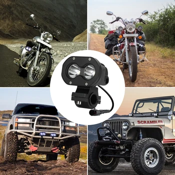 

LED Headlight IP67 waterproof 6000K Color temperature Motorbike Driving Spotlights Headlamp Moto Spot Head Light Lamp D30