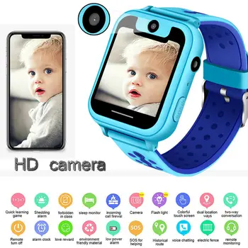 

New Multifunctional Children Smart Watch SOS Phone Watch Smartwatch For Kids With Sim Card Photo Waterproof Kids Gift For IOS