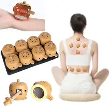 Pote de fisioterapia tradicional chinês, 8 peças/lote de mini pote de fisioterapia para cuidados de saúde