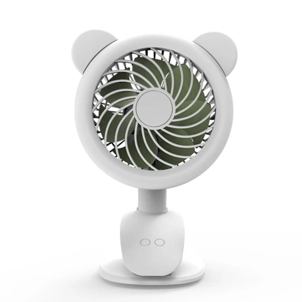 

F17 Desktop 2 In 1 With Light USB Desk Fan Electric Desktop Fan Cooling Fan Cooler Plastic Air Conditioning Fan Conditioner