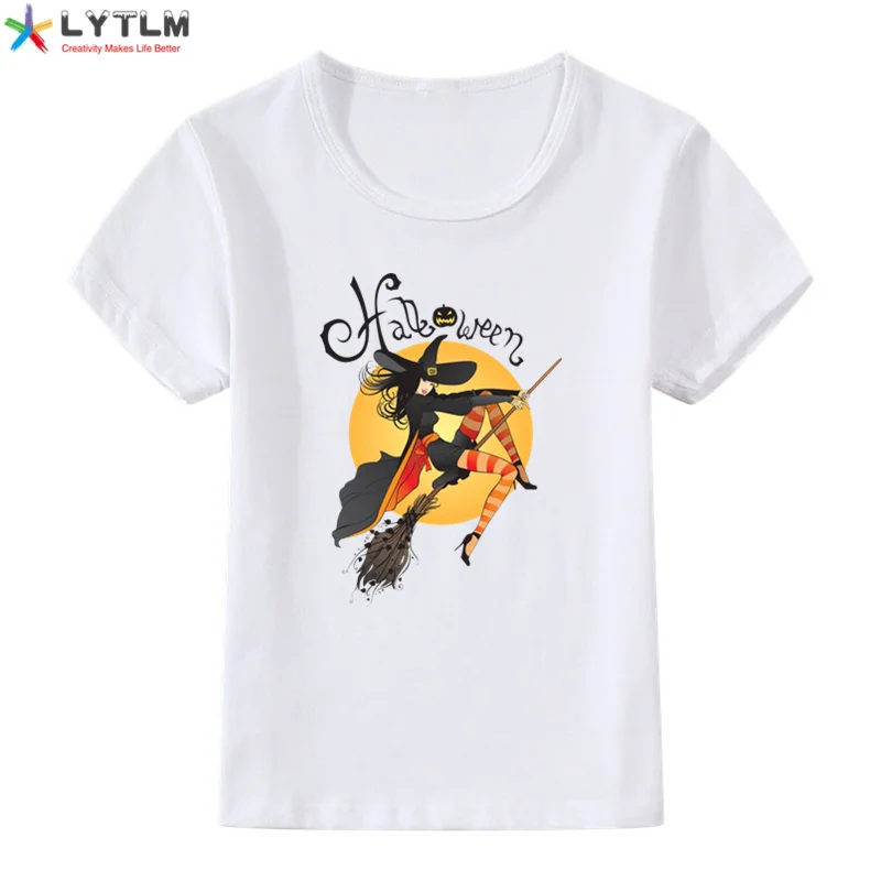 LYTLM/детская одежда детские топы для девочек, футболка Хэллоуин, Детские футболки для маленьких мальчиков, Poleras Manga Larga футболка с черепом для мальчиков