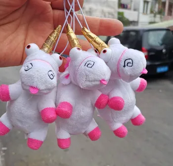 

Unicorn pendants licorne kawaii stuffed animals bing juguetes plush toys keychain unicornio for women 50pcs/Lot wholesale