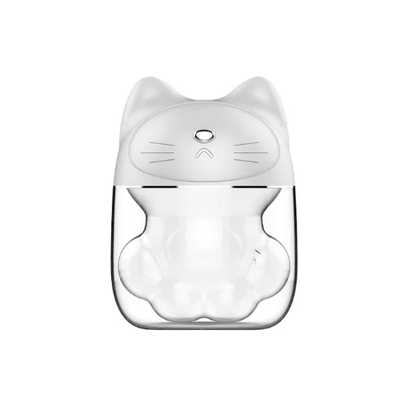 cat white USB Ultrasonic Air Humidifier Home Car Aroma Essential Oil Diffuser Fogger Mist Maker With LED Night Lamp - Цвет: cat white