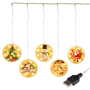 

Christmas String Lights, LED Christmas Decorations USB Charging for Festival, Pa 449C