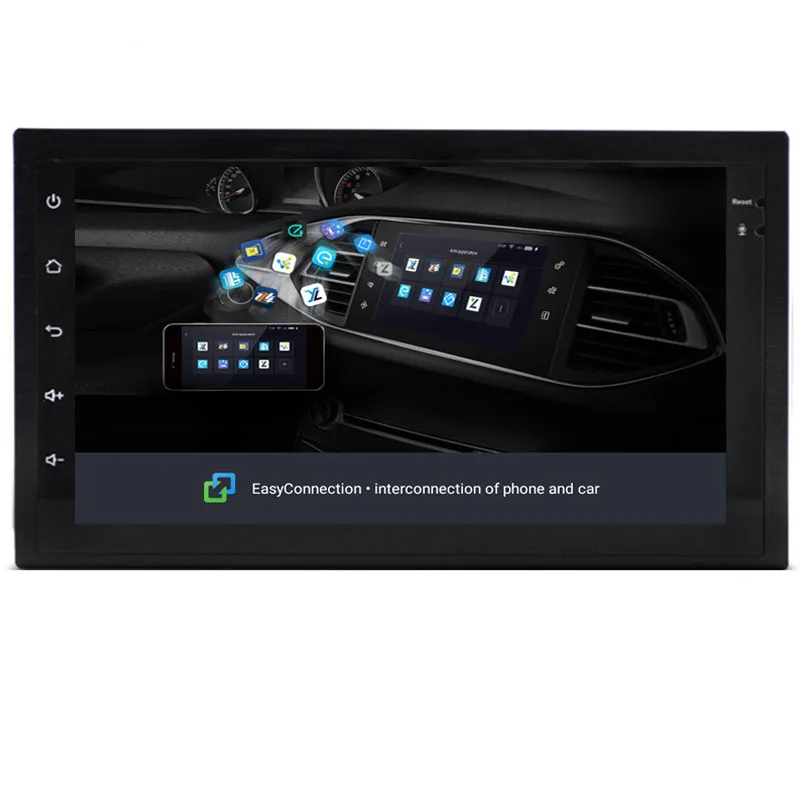 Discount NaviTopia 1024*600 7inch 8 core RAM 2G ROM 32G Android 8.1 Car Radio player for 2Din Universal With Wifi/Maps 2