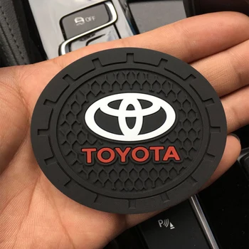 

1pcs car interior mats water coaster for Toyota Corolla rav4 Camry Yaris Crown silicone pad car anti-dirty pad car Accessories
