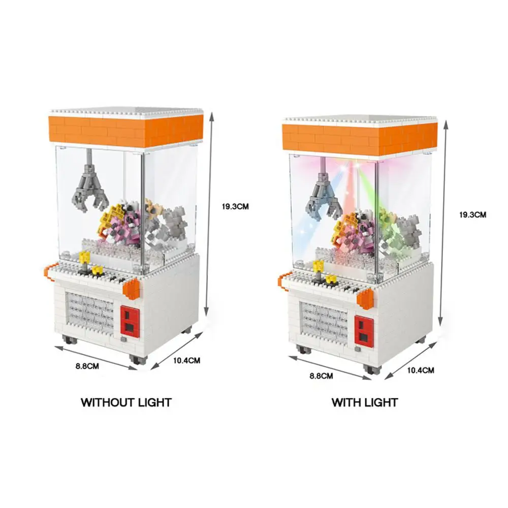 

hot LegoINGlys creators Little UFO doll maker Catcher with led light nano micro diamod building block model bricks toys for gift