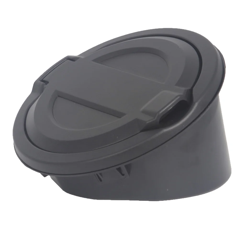 Non-Locking Gas Tank Cap Fuel Filler Door Cover for 2007-2019 Jeep Wrangler JK & Unlimited Sport Rubicon Sahara (Black)